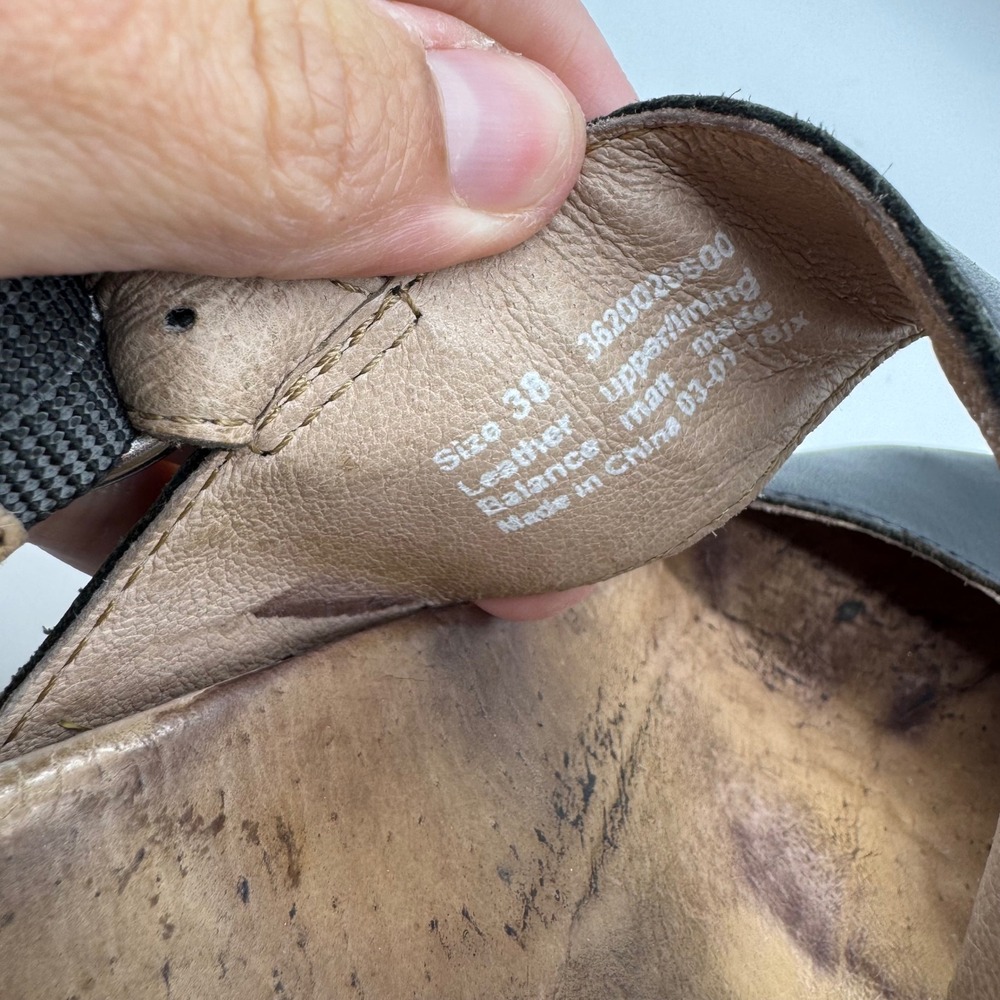 Dansko Malin Leather Comfort Clog Shoe Black Size 38 Officecore Corpcore Doctor - Picture 12 of 12